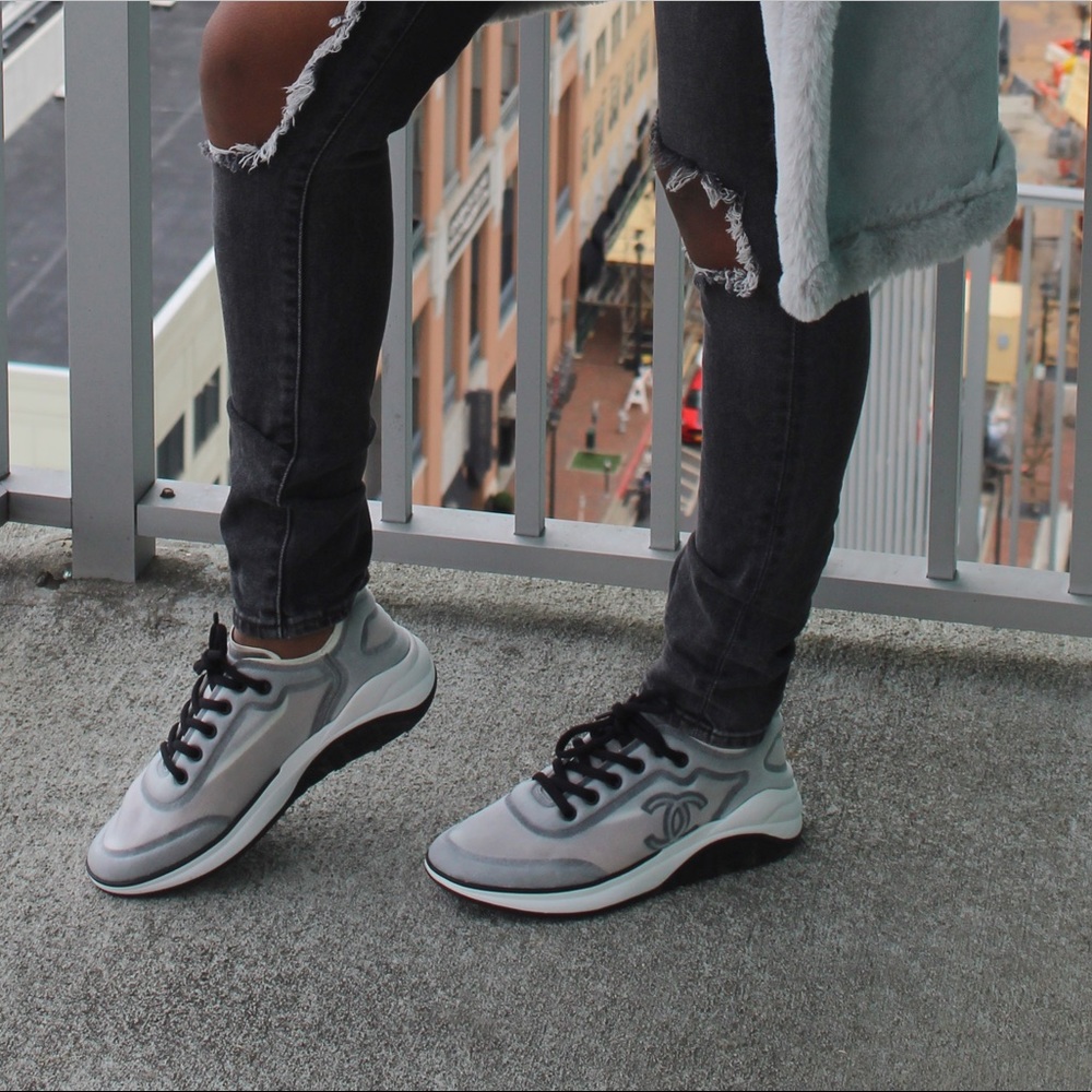 CHANEL WOMENS MESH SNEAKER - Picture 8 of 8